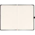 Keménytáblás notesz pontozott vonalozással krémszínű lapokkal leszorító gumiszalaggal Black 130x210mm, Presco