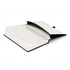 Keménytáblás notesz pontozott vonalozással krémszínű lapokkal leszorító gumiszalaggal Black 130x210mm, Presco