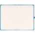 Keménytáblás notesz pontozott vonalozással krémszínű lapokkal leszorító gumiszalaggal Blue 130x210mm, Presco