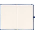 Keménytáblás notesz pontozott vonalozással krémszínű lapokkal leszorító szalaggal Dark blue 130x210mm, Presco