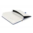 Keménytáblás notesz pontozott vonalozással krémszínű lapokkal leszorító szalaggal Dark blue 130x210mm, Presco