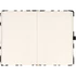 Keménytáblás notesz krémszínű lapokkal leszorító gumiszalaggal Fox 130x210mm, Presco