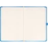 Keménytáblás notesz vonalas krémszínű lapokkal leszorító gumiszalaggal Blue 130x210mm, Presco