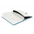 Keménytáblás notesz vonalas krémszínű lapokkal leszorító gumiszalaggal Blue 130x210mm, Presco