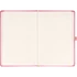 Keménytáblás notesz vonalas krémszínű lapokkal leszorító gumiszalaggal Pink 130x210mm, Presco