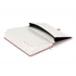 Keménytáblás notesz vonalas krémszínű lapokkal leszorító gumiszalaggal Pink 130x210mm, Presco