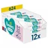 Nedves törlőkendő 12 x 52 lap/doboz Pampers Sensitive