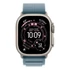 Okosóra Apple Watch Ultra 3 Cellular 49mm Natural Titanium Case with Light Blue Alpine Loop - Medium