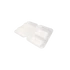 Papírdoboz ételes 2 részes HP3, 23 x 15 x 8 cm komposztálható cukornád 125 db/csomag, natúr